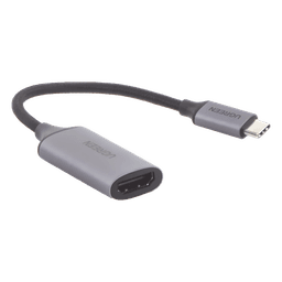 Cable Adaptador USB C a HDMI 4K@60Hz / Convertidor Thunderbolt 3 / Caja de Aluminio / HDMI V2.0 / 3D / Longitud del Cable 10 cm (3.94 Pulgadas)
