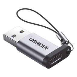 Adaptador USB-A a USB-C / USB 3.0 / 5 Gbps / Carga 3A / Aleación de Aluminio / Compacto
