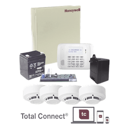 Kit panel de alarma VISTA-48LA / Gabinete, transformador y batería / 4 detectores de humo / 48 zonas / 40 inalámbricas 5800 / Total Connect