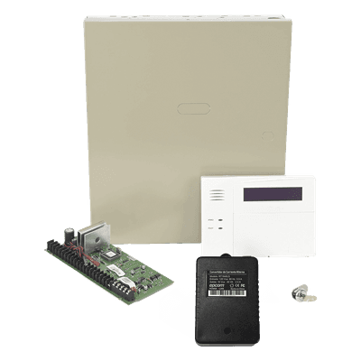 Panel de Control de Alarma / 48 Zonas Cableadas / 40 Zonas Inalámbricas / 3 Particiones / Teclado Alfanumérico con Receptor Integrado