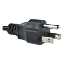 Cable de Alimentación Eléctrica / 120-240 Vca / 1.8 m (5.91 ft) / Trifásico / Conector Tipo B / 18 AWG / UL