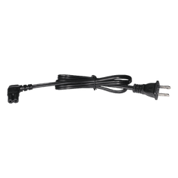 Cable de Alimentación VCA / 120-240 Vca / 1 Metro (3.28 Pies) / 2 Clavijas Tipo Americano / Conector Tipo L / 18 AWG / UL