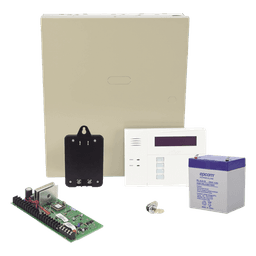 Kit de panel de alarma híbrido VISTA-48LA con teclado-receptor inalámbrico 6160RF, batería, transformador y gabinete