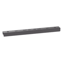 Soporte Tipo Trapecio / Hasta 12 in (305 mm) Ancho / Varilla Roscada 1/2 in / Acero con Recubrimiento en Polvo / Negro