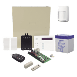 Kit Panel de Alarma / 40 Zonas Inalámbricas / 3 Particiones / Teclado-Receptor 6160RF / Sensor de Movimiento / 2 Contactos Magnéticos / Control Remoto