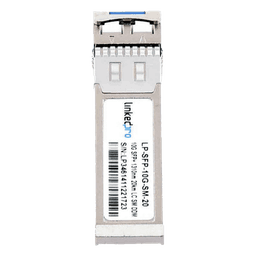 Transceptor Óptico SFP+ (Mini-Gbic) / Monomodo 1310 nm / 10 Gbps / 10GBASE-LR / Conectores LC/UPC Dúplex / DDM / Hasta 20 km