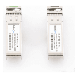 Transceptores Ópticos Bidireccionales SFP+ (Mini-Gbic) / Monomodo 1270 & 1330 nm / 10 Gbps / 1000BASE-BX / Conector LC/UPC Simplex / DDM / Hasta 20 km / 2 Piezas 