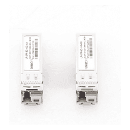 Transceptores Ópticos Bidireccionales SFP+ (Mini-Gbic) / Monomodo 1270 & 1330 nm / 10 Gbps / 1000BASE-BX / Conector LC/UPC Simplex / DDM / Hasta 40 km / 2 Piezas 