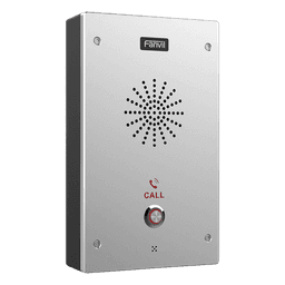 Intercomunicador IP, 2 líneas SIP, 2 relevadores con botón para llamada, anti-vandálico, IP65 e IK10, PoE