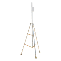 Kit de Montaje de Tripie con Mástil de 3 metros Ideal para instalar Antenas, Radios, Cámaras, etc...