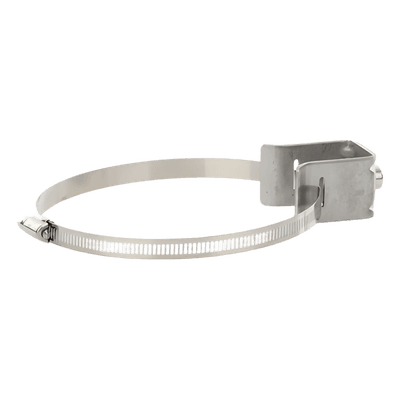 Adaptador de Separación y Sujeción / Orificio Roscado 3/8 in / Abrazadera 5 a 6 in / Acero Inoxidable 304 / Kit 10 Piezas