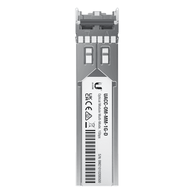 UFiber Módulo SFP, transceptor MiniGibic MultiModo 1 Gbps, distancia 550m, conectores LC, paquete de 2 piezas