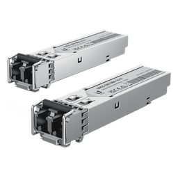 UFiber Módulo SFP, transceptor MiniGibic MultiModo 1 Gbps, distancia 550m, conectores LC, paquete de 2 piezas