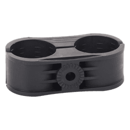 Sujetador Plástico para Cable Coaxial / Doble Soporte / 1-5/8 in / Máx 2 in (51 mm) / Varilla 3/8' o M10