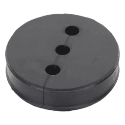 Inserto de Caucho EPDM / 3 Orificios / Cable 3/8 in / Diámetro 85 mm (3.34 in) / Grosor 25.4 mm (1 in) / Hermético