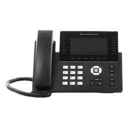 Teléfono IP Wi-Fi, Grado Operador, 14 líneas SIP con 6 cuentas, pantalla LCD  5", puertos Gigabit, Bluetooth, PoE, codec Opus, IPV4/IPV6 con gestión en la nube GDMS