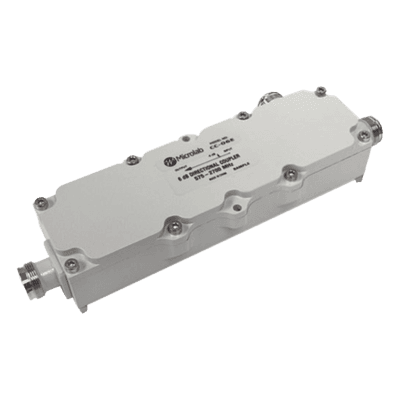 Acoplador direccional 5dB 575-2700MHz 300W - 161 dBc 4.3 - 10 IP67