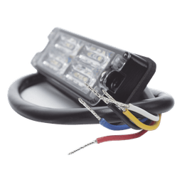 Luz de Advertencia LED de Montaje en Superficie / 12 LEDs de 1 W / 36 Patrones de Destello / IP67 / SAE Clase I / 0.5 Pulgadas de Profundidad
