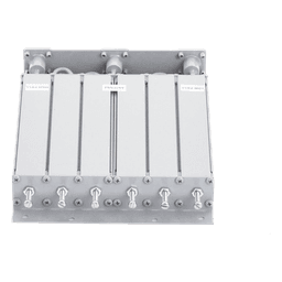 Duplexer SYSCOM Modificado en UHF, 6 Cav. 470-490 MHz, 50 Watt, 5 MHz Sep. Rechazo de Banda, BNC Hembras.