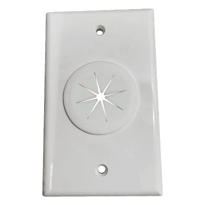 Placa de Pared, con Orificio y Grommet, Ideal para Pasar Cables