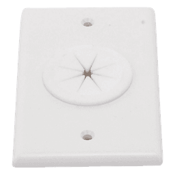 Placa de Pared, con Orificio y Grommet, Ideal para Pasar Cables