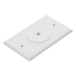 Placa de Pared, con Orificio y Grommet, Ideal para Pasar Cables