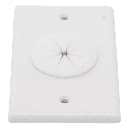 Placa de Pared, con Orificio y Grommet, Ideal para Pasar Cables