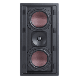Bocina de pared / 2 woofers de fibra de carbono 6.5'' (16.5 cm) / Tweeter de titanio 1'' (2.5 cm) / 200W / Chasis de aluminio extruido / Parrilla invisible