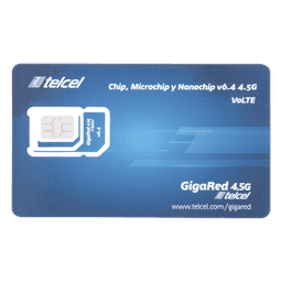 SIM SYSCOM 10 GB mensual para dispositivos móviles 3G/4G (Telcel) 1 año de servicio (solo datos)