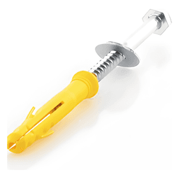 Tornillo P / Tope Estacionamiento / Reductor D / Velocidad / 12 Cm / Con Arandela / Taquete D / Plastico.