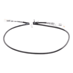 Cable de Parcheo Slim UTP Cat6A - 0.5 Metros (1.64 Pies) Negro, Diámetro Reducido (28 AWG)