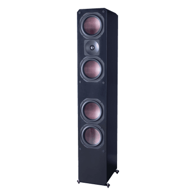 ELITE SERIES PREMIUM HOME THEATER 3 VIAS, 4 WOOFER DE FIBRA DE CARBONO 6.5", 1 TWEETER DE TITANIO, COLOR NEGRO