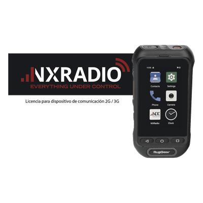 Kit Radio PTT / Android 10 Go / IP68 / MIL-STD 810H / Altavoz 105 dB / Batería 3000 mAh / 12 Meses Servicio