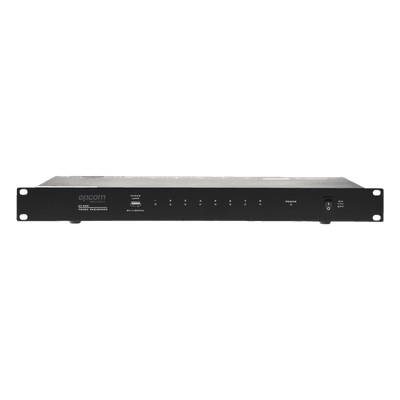 Secuenciador de Potencia / 8 Canales / Retraso 1 s / 6000 W Total / 10 A por Canal / Activación Remota 24 VCD / Rack 19" (1.7 ft)