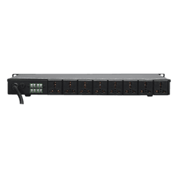 Secuenciador de Potencia / 8 Canales / Retraso 1 s / 6000 W Total / 10 A por Canal / Activación Remota 24 VCD / Rack 19" (1.7 ft)