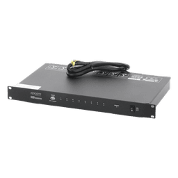 Secuenciador de Potencia / 8 Canales / Retraso 1 s / 6000 W Total / 10 A por Canal / Activación Remota 24 VCD / Rack 19" (1.7 ft)