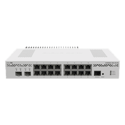 Router Cloud Core / 16 Puertos Gigabit / 2 SFP+ 10G / CPU 4 Núcleos 1.2 GHz / Enfriamiento Pasivo