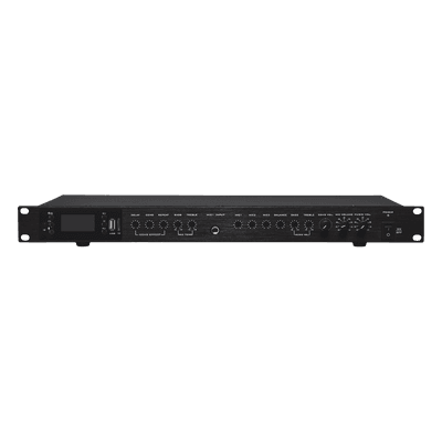 Amplificador de Audio | 2 x 60W | Baja Impedancia 4 - 8Ω | Reproductor Bluetooth, USB, SD | Efectos Integrados Delay, Echo, Repeat