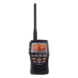 Radio portátil marino flotante y sumergible con potencia de RF de 3 Watts.
