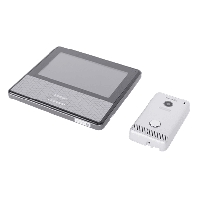 Kit de Videoportero IP / Monitor Wi-Fi / Apertura Remota por App / Alimentación 110 VCA / Diseño Compacto