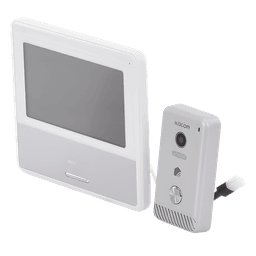 Kit de Videoportero IP / Monitor Wi-Fi / Apertura Remota por App / Alimentación 110 VCA / Diseño Compacto