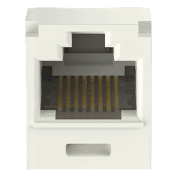 Conector Jack RJ45 / Cat 6A / Mini-Com TG / Sin Blindaje / Gel Anti-Corrosión / 22-26 AWG / Color Blanco Mate