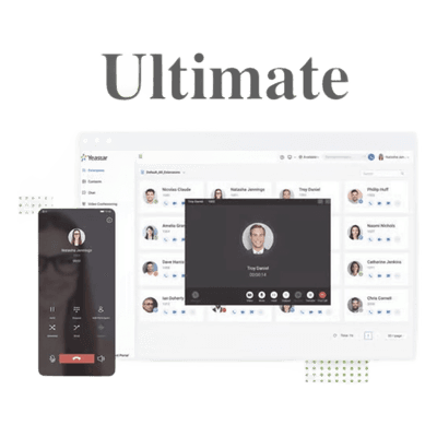 Extensión anual PBX cloud / Ultimate Edition / 500 min grabación / 5 dispositivos por extensión / FXO/FXS / CRM+SBC integrados