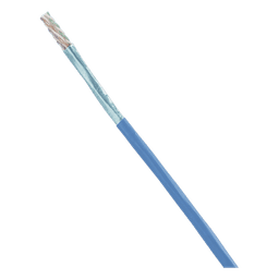 Bobina de Cable Blindado F/UTP de 4 Pares, Cat6A, Soporte de Aplicaciones 10GBase-T, CMR (Riser), Color Azul, 305 Metros (1000 Pies)