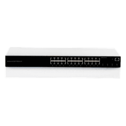 Switch PoE+ Administrable / 24 Puertos Gigabit / 4 SFP Uplink / 360W PoE Total / 56 Gbps Switching / Cloud Gratuito / Rack 19"