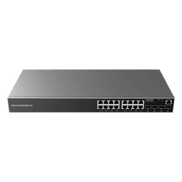 Switch Gigabit Administrable / 16 Puertos RJ45 10/100/1000 Mbps / 4 Puertos SFP Uplink / 40 Gbps Capacidad de Conmutación