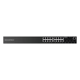 Switch Gigabit Administrable / 16 Puertos RJ45 10/100/1000 Mbps / 4 Puertos SFP Uplink / 40 Gbps Capacidad de Conmutación