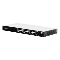 Switch Administrable / 24 Puertos Gigabit RJ45 / 4 Puertos SFP Uplink / 56 Gbps / GWN Cloud