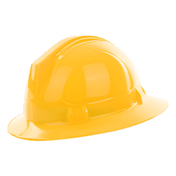 Casco de Seguridad / Ala Ancha / Dieléctrico 30,000 V / Polietileno Alta Densidad / 0.37 kg / 10.7 x 6.5 x 12.4 in