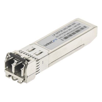 Transceptor Óptico SFP28 (Mini-Gbic) / Multimodo 850 nm / 25 Gbps / 25GBASE-SR / Conectores LC/UPC Dúplex / DDM / Hasta 300 m 